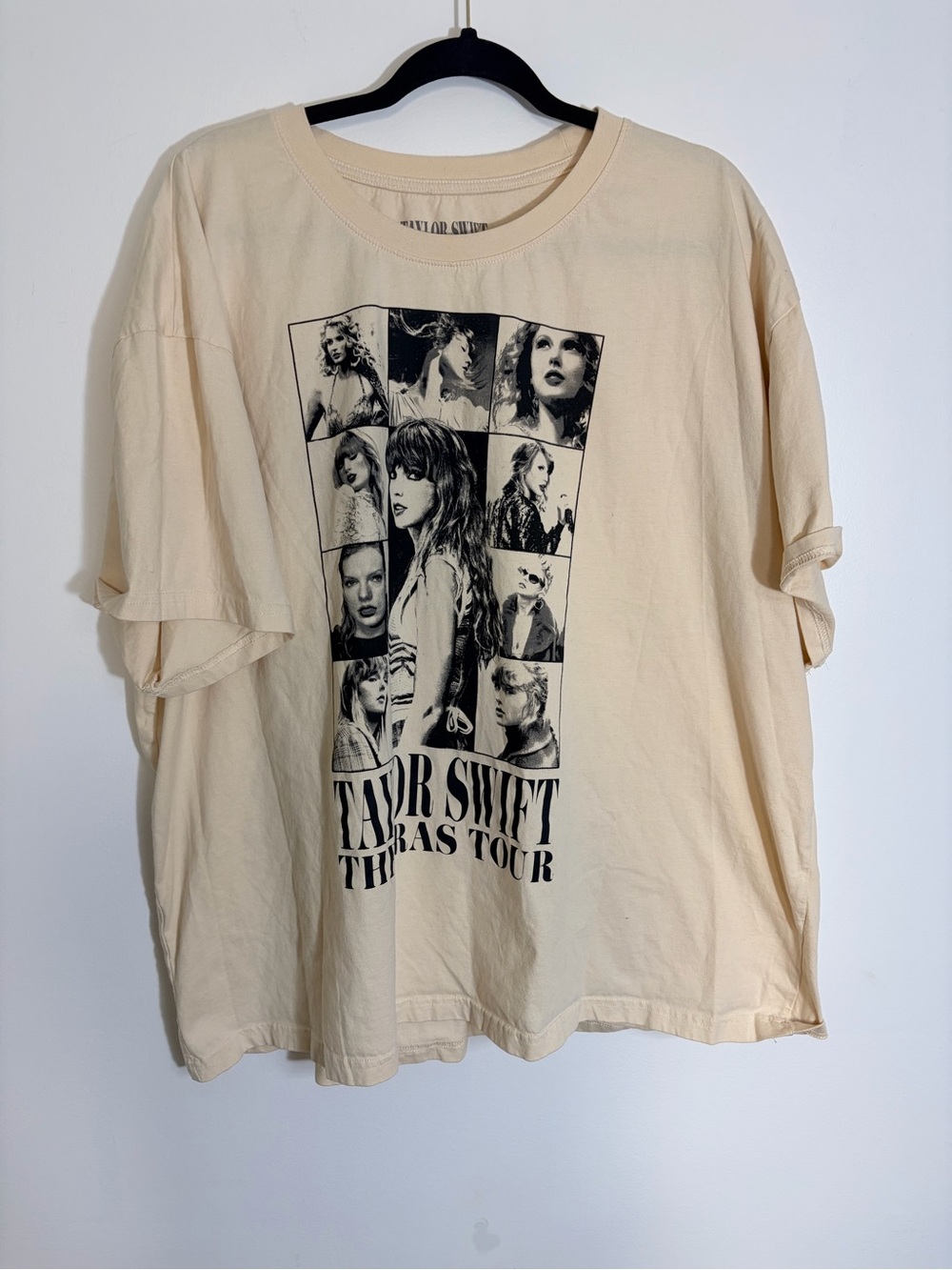 Taylor Swift Cream Graphic Photo Collage The eras Tour Tee unisex 3x never worn